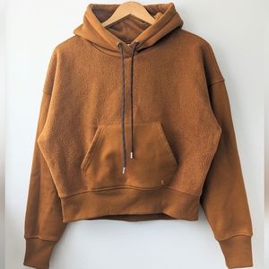 Lole Sherpa Teddy Fleece Hoodie Brown